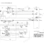 Kobelco SK15MSR, SK16MSR electric circuit diagram showing fuse box, starter motor, glow plug, and cab accessory wiring.