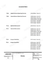 liebherr-a900-a902-a912-a922-a932-litronic-excavator-service-manual-brake-system-1357-1.webp Brake group with general data, operating pressures, the hydraulic brake system and the compact brake block