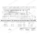 Basic machine electrical schematic laid out in numbered circuit columns covering engine oil pressure and water temperature, pre-heating and charging, hydraulic oil temperature, outriggers and lighting - shipped intentionally blurred