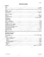 link-belt-210lx-crawler-excavator-shop-manual-7-28151lx-specs-19.webp Link-belt 210LX specifications table for engine, fluid capacities, and electrical system components.