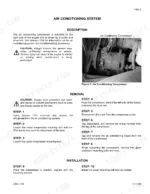 link-belt-l130-wheel-loader-service-manual-1121-procedures-45.webp Link-belt L130 air conditioning compressor removal and installation procedures with component photo and safety warnings.