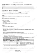 new-holland-1740-2340-2850-3350-3850-4350-repair-manual-air-cart-84329222-fault-code-diagnostic-918-1.webp Fault code diagnostic page for a Section Control ECU sensor power fault with cause and voltage test table