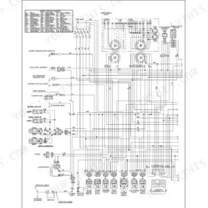 New Holland Boomer complete electrical schematic with wire colour code legend and fuse box