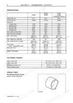new-holland-cr920-cr940-cr960-cr970-cr980-combine-repair-manual-604-64-971-00-transmission-specifications-524-2.webp Transmission specifications with maximum output torque 8227 N.m (6067 ft. lbs.) and tightening torques including the drive shaft nut at 150-170 N.m (111-125 ft. lbs.)
