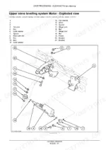 new-holland-csx7040-csx7080-combine-service-manual-crop-processing-cleaning-1465.webp New Holland CSX7040, CSX7050, CSX7060, CSX7070, CSX7080 exploded view of the upper sieve levelling system motor and components.
