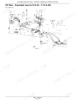 Exploded view of the hydraulic oil filter assembly with numbered parts callouts