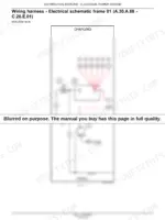 Wiring harness electrical schematic frame 01 showing the charging circuit - shipped intentionally blurred, heading and machine applicability remain readable