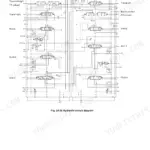 New Holland E225BSR hydraulic circuit diagram with travel, swing, boom and arm sections and port labels
