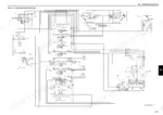new-holland-e70bsr-midi-crawler-excavator-service-manual-84365679-hydraulic-150.webp New Holland E70BSR hydraulic system schematic showing main pump, control valve, travel motors, and pilot valve circuits.