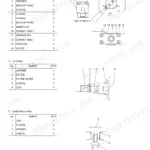 Components system page for the selector valve, with the numbered parts list and quantity column beside the sectional drawing