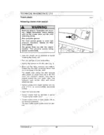 new-holland-ec-215-hydraulic-excavator-service-manual-73179384-procedures-93.webp New Holland EC 215 procedure for releasing crawler track chain tension with filler valve diagram.