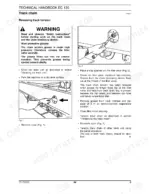 new-holland-ec130-excavator-crawler-service-manual-procedures-106.webp New Holland EC130 service manual page showing procedures for releasing track chain tension using filler valve diagrams.