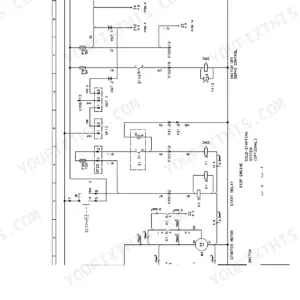 New Holland EC130 wiring diagram showing starter motor, start relay, stop engine, and cold-starting system circuits.
