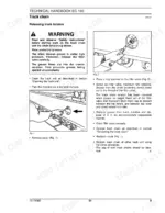 new-holland-ec160-crawler-excavator-service-manual-73179382-procedures-94.webp New Holland EC160 service manual page showing procedure for releasing track chain tension with diagrams of filler valve access.