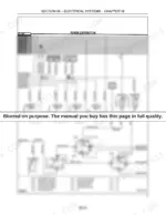 new-holland-hw305-hw305s-hw325-windrower-repair-manual-87576230-electrical-schematic-1690.webp Power distribution schematic frame with main circuit breakers, key switch variants, park brake switch and main control module - shipped intentionally blurred