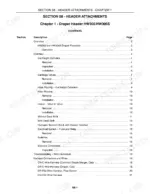 new-holland-hw305-hw305s-hw325-windrower-repair-manual-87576230-header-attachments-1745.webp Header attachments section covering the header drive and attachment service