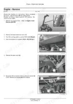 new-holland-lm5-25-lm6-28-telescopic-handler-service-manual-47712952b-procedures-71.webp New Holland LM5.25, LM6.28 engine removal procedure showing hood, protective cover, and air pressure sensor removal steps.