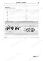 new-holland-lm5020-telehandler-service-manual-84559130-torque-20.webp New Holland LM5020 service manual page showing a table and diagram of machine exterior dimensions in millimeters.