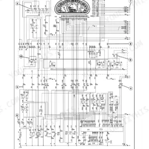New Holland LM5020 electrical system wiring diagram showing instrument cluster, ECU, relays, and component connections.