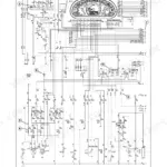 New Holland LM5030 electrical system wiring diagram showing instrument cluster, relays, and circuit connections.