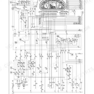 New Holland LM5030 electrical system wiring diagram showing instrument cluster, relays, and circuit connections.