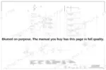 new-holland-lv80-tractor-loader-service-manual-hydraulic-schematic-sheet-1439-3.webp Full-sheet hydraulic schematic with a 42-item component legend covering pump, steering and loader control valves, spools, cylinders and ride control - shipped intentionally blurred
