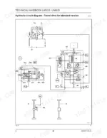 new-holland-lw50b-lw80b-wheel-loader-service-manual-60367191na-system-diagram-55.webp New Holland LW50B, LW80B hydraulic circuit diagram for the standard version travel drive system components.