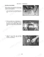 new-holland-mz14h-mz16h-mz18h-zero-radius-tractor-repair-manual-87045363-procedures-32.webp New Holland MZ14H, MZ16H, MZ18H transaxle neutral adjustment procedure steps, including jacking, brake arm removal, and seat switch jumper.