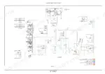 new-holland-t9-390-t9-670-articulated-tractor-service-manual-hydraulic-schematic-1902.webp New Holland T9 composite hydraulic schema in colour, with the key separating PFC piston pump supply at high pressure and regulated, charge pump flow, return to tank, Megaflow supply, axle lube and fan drive supply, drawn across the auxiliary valve stack, hitch cylinders, PTO dropbox, both axles, the steering valve block and pilot steering unit, the main and tandem pumps, filters, brake valves and the hydraulic fan drive and cooler
