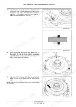new-holland-t9-390-t9-670-articulated-tractor-service-manual-rear-axle-1350.webp Rear bevel gear set and differential: nesting three belleville spring washers on each brake adjuster pin against the snap rings, then three more in the opposing direction