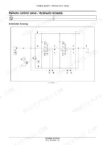 new-holland-td65f-td75f-td85f-tractor-service-manual-hydraulic-schematic-634.webp Remote control valve hydraulic schema, a schematic drawing of the valve circuit with the pump, relief valve and two three-position spool sections and their A and B service ports on the P, T and N lines