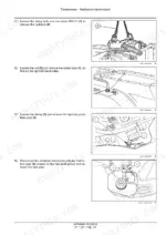 new-holland-td65f-td75f-td85f-tractor-service-manual-transmission-280.webp Mechanical transmission strip-down: releasing the fixing bolts and lifting the assembly with the numbered special hook called out by its tool number