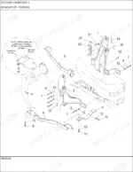 new-holland-tm135-tractor-parts-manual-72la-farm-loader-parts-mount-kits-1077.webp New Holland TM135 72LA Farm Loader mount kit 715781036 exploded view diagram showing mounting brackets and hardware installation.