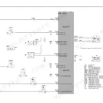 ECCU2 wiring schematic for front and rear PTO switches and speed sensors with connector pinouts