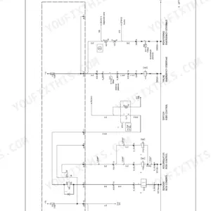 New Holland W50BTC, W60BTC, W70BTC, W80BTC electrical wiring diagram for emergency steering and ride control systems.
