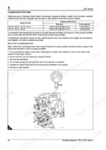 perkins-100-series-diesel-engine-workshop-manual-tpd-1377e-specs-22.webp Perkins 100, 102-05, 103-07, 103-10, 103-13, 103-15, 104-19, 104-22 compression test data table and procedure with gauge diagram