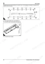 perkins-2806c-e18-to-tag3-6-cylinder-turbocharged-diesel-engine-shop-manual-tpd-1517e-page-4.webp Perkins 2806C-E18 TAG1–TAG3 rocker cover installation, torque sequence diagram, and wiring harness connection.