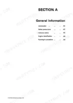 perkins-3-152-to-3hd46-diesel-engine-shop-manual-tpd-1091-1208e-page-5.webp Perkins 3.152, D3.152, 3.1522, 3.1524, T3.1524, D3.152M, 3HD46 Section A General Information table of contents page.