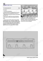 perkins-3008-cv8-diesel-engine-service-manual-tsd-3430-procedures-32.webp Perkins 3008 / CV8: Pedestal rocker cover removal, fitting, and bolt tightening sequence diagram.