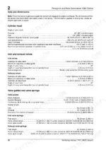 perkins-peregrine-1300-series-diesel-engine-shop-manual-tpd-1347e-specs-20.webp Perkins Peregrine, 1300, WD, WE, WF, WG, WH, WJ cylinder head, valve, and spring technical specification data table.