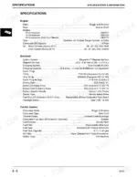 sabre-1338-to-hydro-lawn-tractor-technical-manual-tm-gx10131-specs-9.webp John Deere Sabre 1338–1646 engine, electrical, and fuel system specifications table.