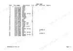 takeuchi-tb020-mini-excavator-parts-catalog-pd3-102z4-parts-list-13.webp Takeuchi TB020 parts list table for lower frame components including bolts, washers, bearings, and swivel joint.