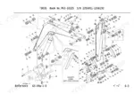 takeuchi-tb035-hydraulic-excavator-parts-catalog-pg3-102z5-boom-parts-169.webp Takeuchi TB035 exploded view diagram of the boom, arm, and bucket linkage components with numbered reference parts.