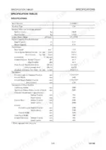 takeuchi-tb1140-hydraulic-excavator-shop-manual-cn0e000-specs-31.webp Takeuchi TB1140 specification table listing machine mass, engine output, performance, and dimensions for rubber and steel crawlers.