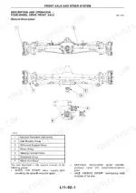 terex-820-860-880-sx-elite-970-980-elite-tx760b-tx980b-workshop-manual-6111283m2-front-axle-description-580.webp Four-wheel drive front axle general description with the seven numbered component groups - wheel hub, epicyclic reduction gear, axle housing, differential support, differential, pinion and steering cylinder