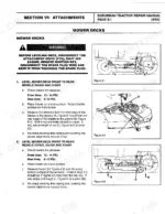 troy-bilt-bolens-3010g-to-13066-suburban-tractor-repair-manual-1765963-attachments-55.webp Troy-Bilt/Bolens Suburban mower deck leveling procedures, diagrams, and tire pressure specifications for models 30036S, 31036S, 30042S, 30042R, 30048S.