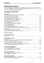 05329ba8-b2-maintenance-186 Komatsu PC45MR-3, PC55MR-3 maintenance schedule chart listing service intervals from required to 2000 hours.