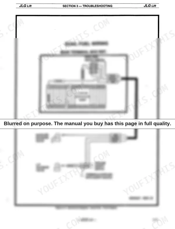 065d69d1-b2-wiring-91 JLG 40HA dual fuel wiring diagram showing main terminal box, gasoline solenoid, LP solenoid, and vacuum safety switch connections.