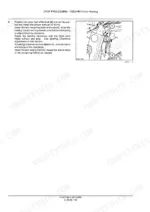 11008d69-b2-procedures-624 Case IH LB323, LB333, LB423, LB433 packer feeding fork bearing adjustment procedure and component diagram.