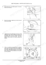 11008d69-b2-procedures-794 Case IH LB323, LB333, LB423, LB433 twine tying knotter shaft removal and gearbox disassembly procedures with diagrams.